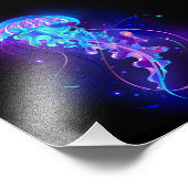 カ鮮やかラ白熱［赤熱］光を放つゲリ フォトプリント            (角)