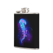 カ鮮やかラ白熱［赤熱］光を放つゲリ フラスク (左)