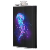 カ鮮やかラ白熱［赤熱］光を放つゲリ フラスク (左)