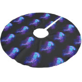 カ鮮やかラ白熱［赤熱］光を放つゲリ ブラッシュドポリエステルツリースカート (アングル)