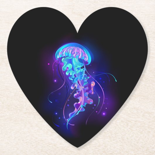 カ鮮やかラ白熱［赤熱］光を放つゲリ ペーパーコースター (正面)