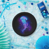 カ鮮やかラ白熱［赤熱］光を放つゲリ ペーパープレート (パーティー)