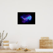 カ鮮やかラ白熱［赤熱］光を放つゲリ ポスター (キッチン)