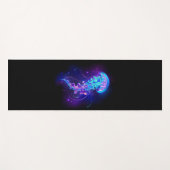 カ鮮やかラ白熱［赤熱］光を放つゲリ ヨガマット (正面(横))