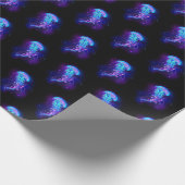 カ鮮やかラ白熱［赤熱］光を放つゲリ ラッピングペーパー (角)