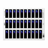 カ鮮やかラ白熱［赤熱］光を放つゲリ ラベル (フルシート)