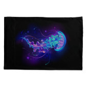 カ鮮やかラ白熱［赤熱］光を放つゲリ 枕カバー (裏面)