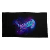 カ鮮やかラ白熱［赤熱］光を放つゲリ 枕カバー (裏面)