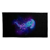 カ鮮やかラ白熱［赤熱］光を放つゲリ 枕カバー (裏面-右)