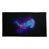 カ鮮やかラ白熱［赤熱］光を放つゲリ 枕カバー (裏面-左)