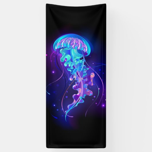 カ鮮やかラ白熱［赤熱］光を放つゲリ 横断幕 (縦)