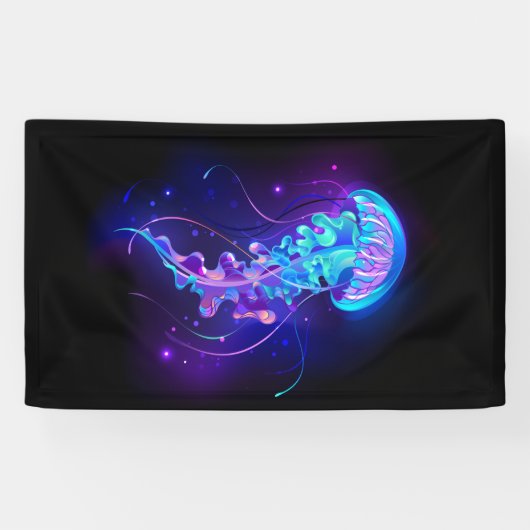 カ鮮やかラ白熱［赤熱］光を放つゲリ 横断幕 (横)