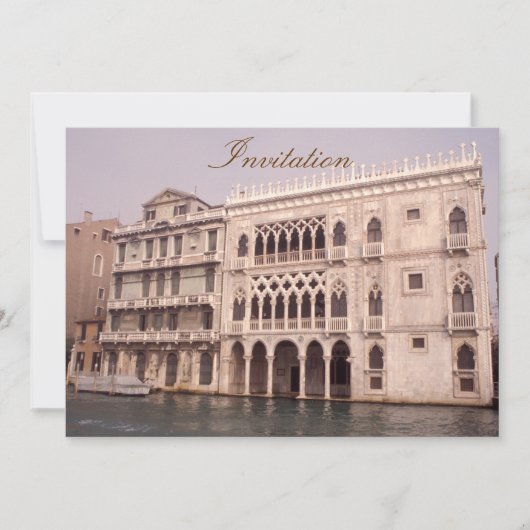 カ・ドーロ 招待状 (正面)