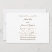 カ・ドーロ 招待状 (裏面)