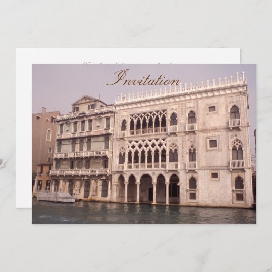 カ・ドーロ 招待状 (正面/裏面)