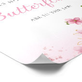 ガの赤ちゃんシャワーの蝶の数 ポスター (角)