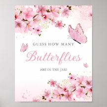 ガの赤ちゃんシャワーの蝶の数