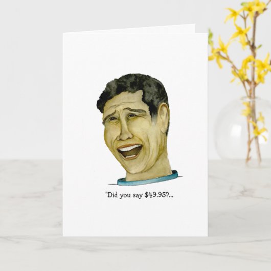 ガイおもしろいズ50誕生日 カード (黄色い花)