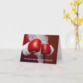 ガイさんおもしろいサンタリストのクリスマスカード カード (黄色い花)