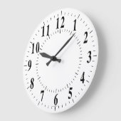 ガイはっきりしたド線付き数値 ラージ壁時計 (傾斜)