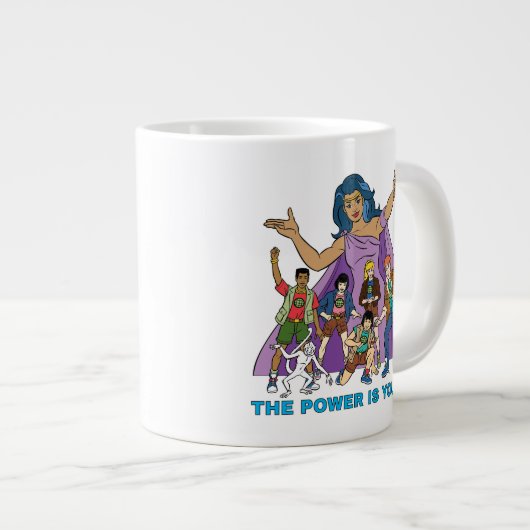 ガイアとプラネタイトグラフィック ジャンボコーヒーマグカップ (正面右)