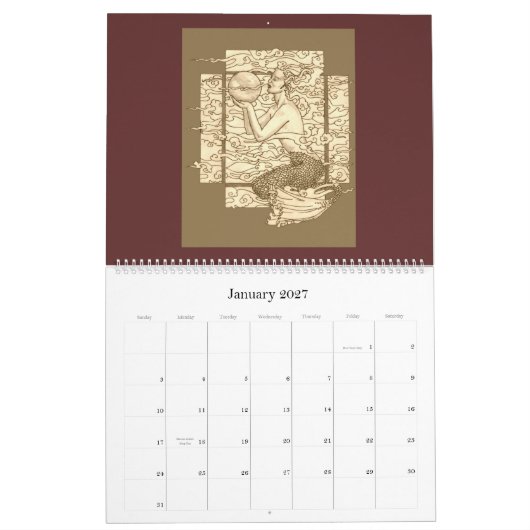 ガイアのカレンダー カレンダー (1月 2027)