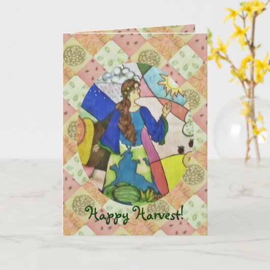 ガイアの豊富の食糧収穫 カード (黄色い花)