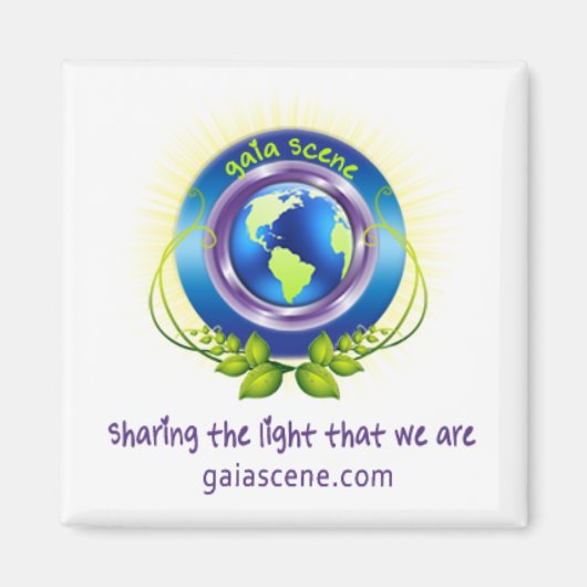 ガイアシーンスクエア冷凍機マグネットドロップロゴ マグネット (正面)