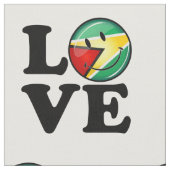 ガイアナからの愛笑顔ガイアナ国旗 ファブリック (クローズアップ)