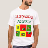 ガイアナのスローガンTシャツ Tシャツ (正面)