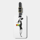 ガイアナの女の子の荷物のラベル ラゲッジタグ (正面縦)