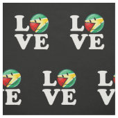 ガイアナの微笑のGuyanese旗からの愛 ファブリック (見本)