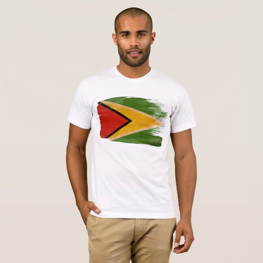 ガイアナの旗のTシャツ Tシャツ (正面フル)