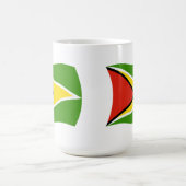ガイアナの旗マグカップ コーヒーマグカップ (中央)