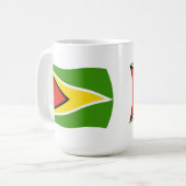ガイアナの旗マグカップ コーヒーマグカップ (正面左)