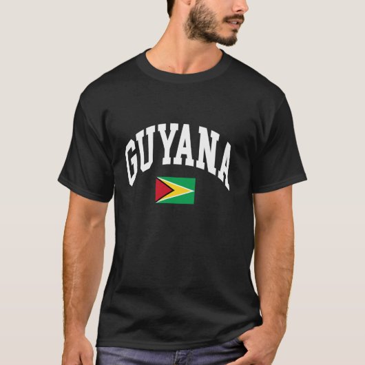 ガイアナの旗 Tシャツ (正面)