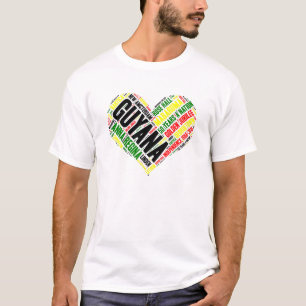 ガイアナの独立お祝いのTシャツ Tシャツ
