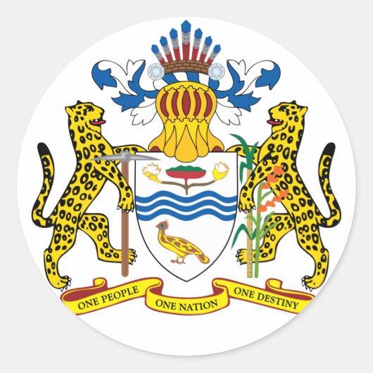 ガイアナの紋章 ラウンドシール (正面)