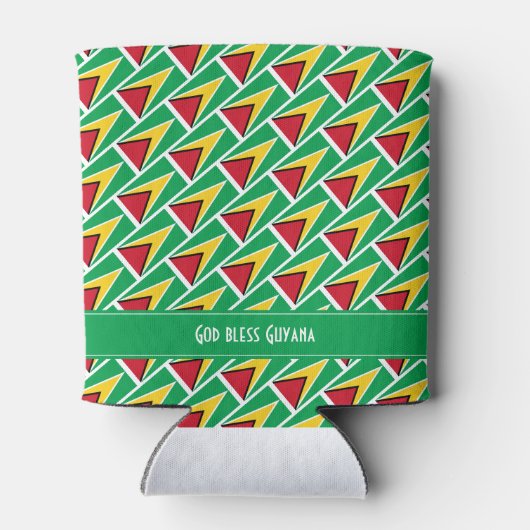 ガイアナカーニバルスポーツパーソナライズされた国旗 缶クーラー (裏面)