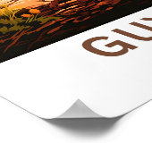 ガイアナサウスアフリカトラベルプリント ポスター (角)