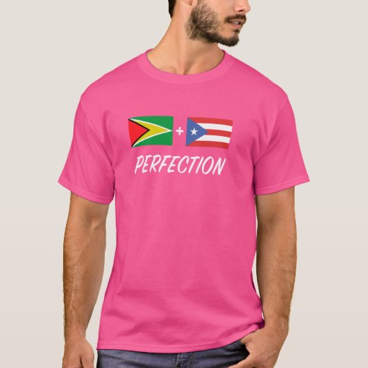 ガイアナプエルトリカ国旗ガイアナプエルトリコ Tシャツ (正面)