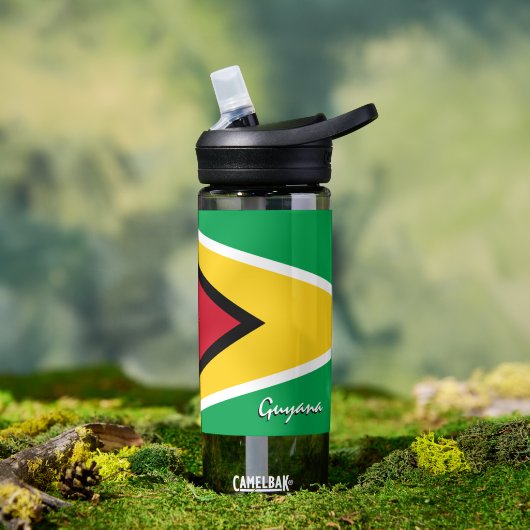 ガイアナボトル愛国心ガイアナ国旗 ウォーターボトル (アウトドア)