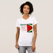 ガイアナロイヤリティと私の国Tシャツ Tシャツ (正面フル)
