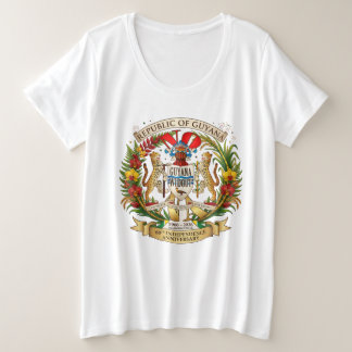 ガイアナ共和国60周年独立記念日 プラスサイズTシャツ