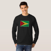 ガイアナ国旗とヴィンテージガイアナ国旗 Tシャツ (正面フル)