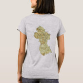 ガイアナ国旗と地図dk Tシャツ (裏面)