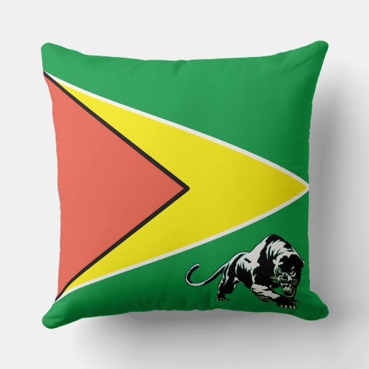 ガイアナ国旗04 クッション (裏面)