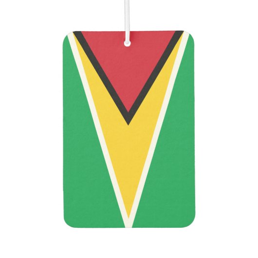 ガイアナ国旗 カーエアーフレッシュナー (正面)