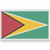 ガイアナ国旗 シール (正面)