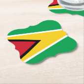 ガイアナ国旗 ペーパーコースター (アングル)